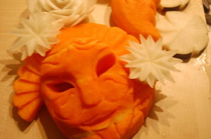 sculpture de l&eacute;gumes pour buffet